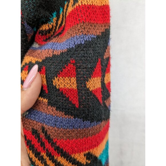 UNIF Knit Cardigan Women Size XS Aztec Pattern Open Front Boho Grunge Y2K Indie - Picture 4 of 10
